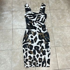 Karen Millen. Animal print sheath dress. Absolutely stunning. Size 2.
